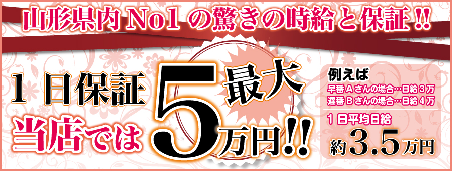 1日保証最大5万円 山形デリヘル